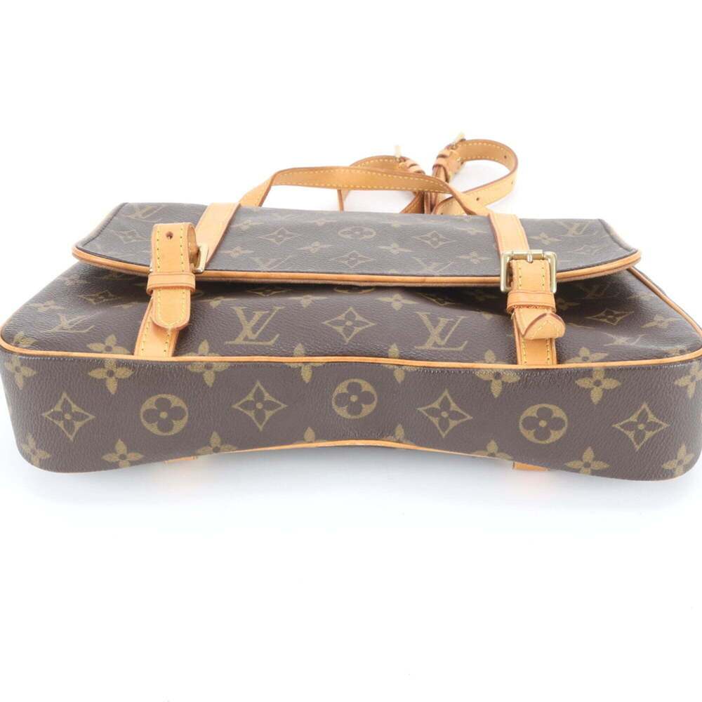 LOUIS VUITTON Brown Monogram Leather Backpack - Picture 7 of 10